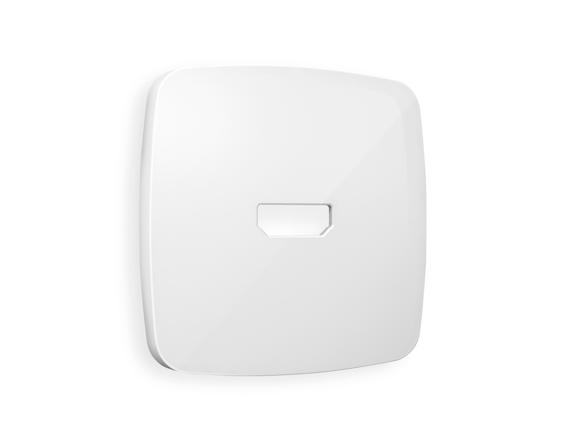 OP1140 Лицевая панель OMEGA (Белый глянец) для HDMI розетки QUANT