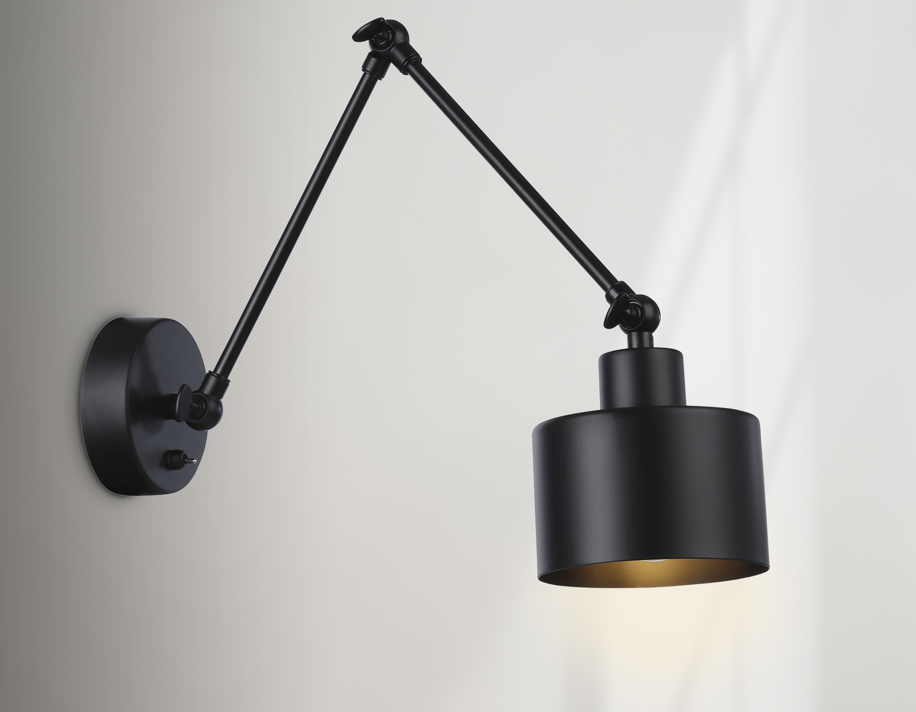 Светильник настенный Ambrella TR8148 BK черный E27 max 40W 340*120*490 с выкл. в стиле лофт