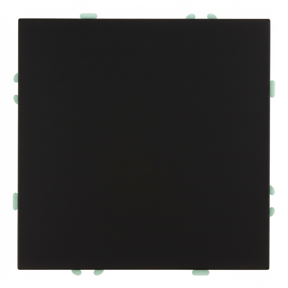 Выключатель 1-клавишный (механизм) 250В, 10А, серия Эмили, RSW10-5103-05 черный уголь, soft touch