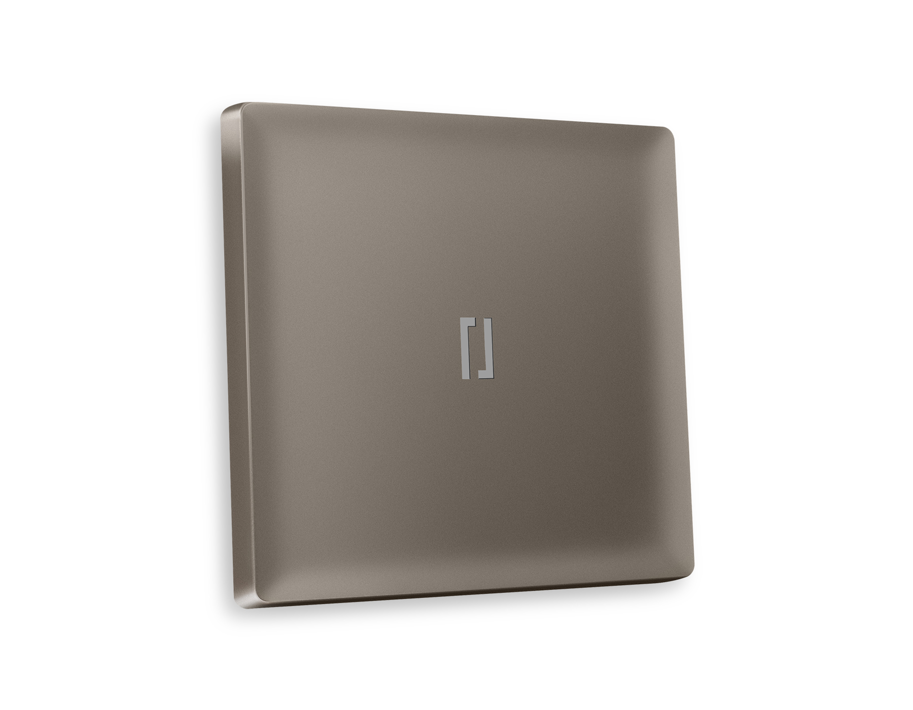 AP6320 Лицевая панель ALFA (Темная бронза матовый) для 1-кл выключателей с подсветкой QUANT