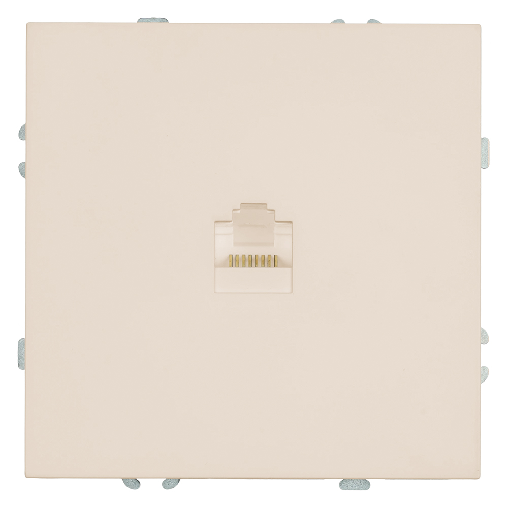 Розетка компьютерная 1-местная RJ-45 (механизм), серия Эмили, RST00-5117-08, кашемир, soft touch