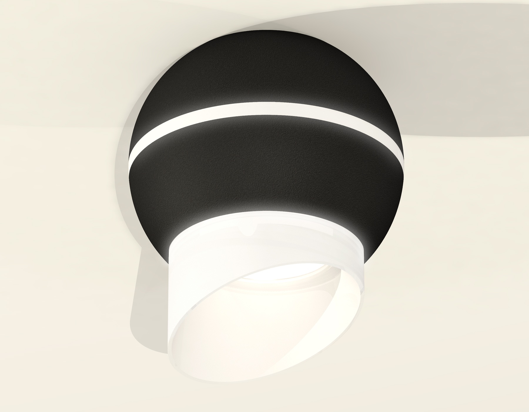 XS1102043 SBK/FR черный песок/белый матовый MR16 GU5.3 LED 3W 4200K (C1102, N7175)
