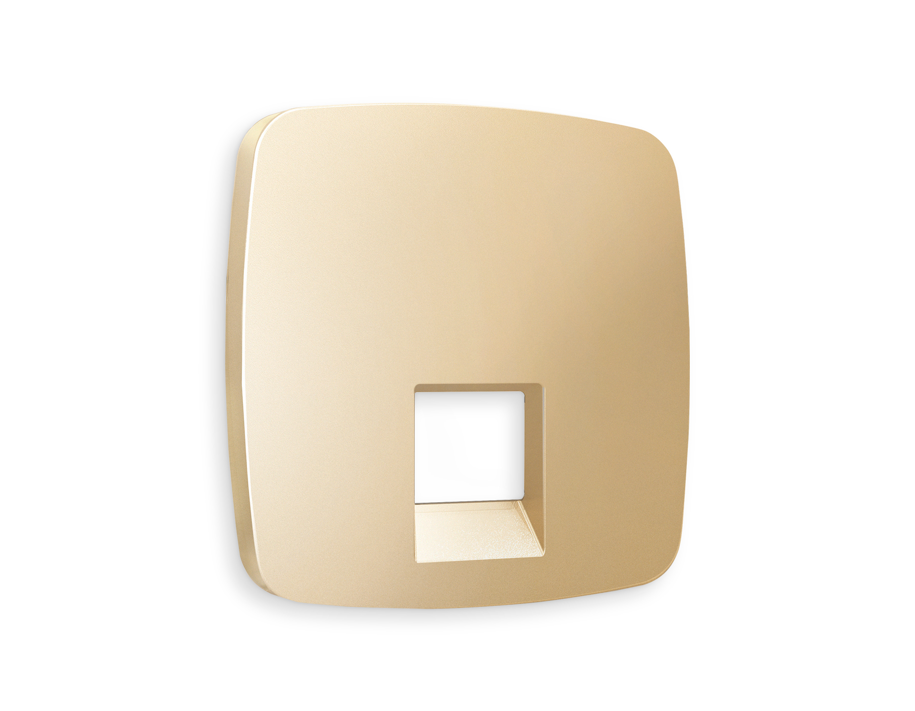 OP6120 Лицевая панель OMEGA (Шампань) для компьютерной/телефонной розетки RJ-45/RJ-11 QUANT