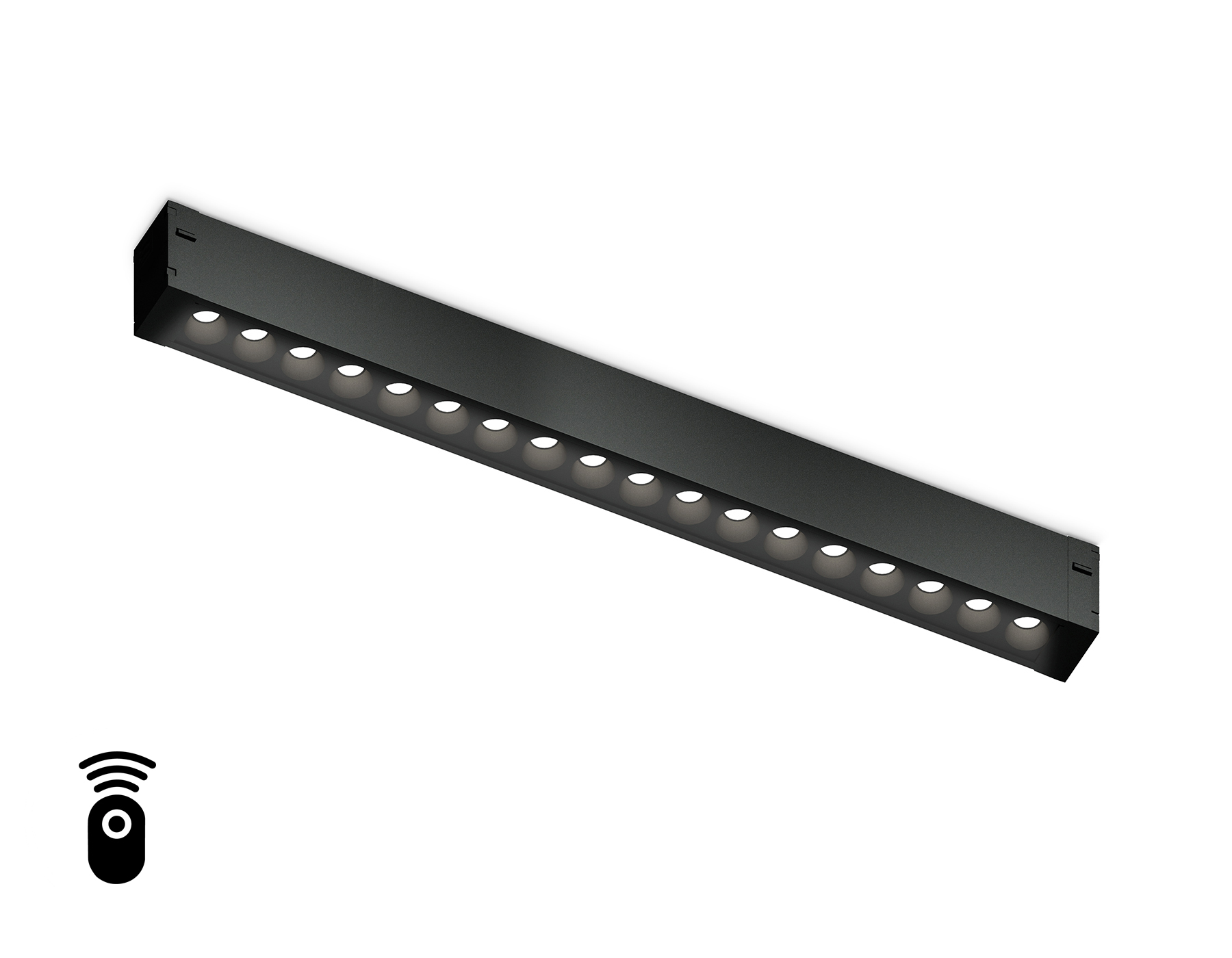 Светильник для Magnetic 220V GL1312 BK черный IP20 15W 3000K-6400K 24° 342*25*42 (Без ПДУ)димм.управ
