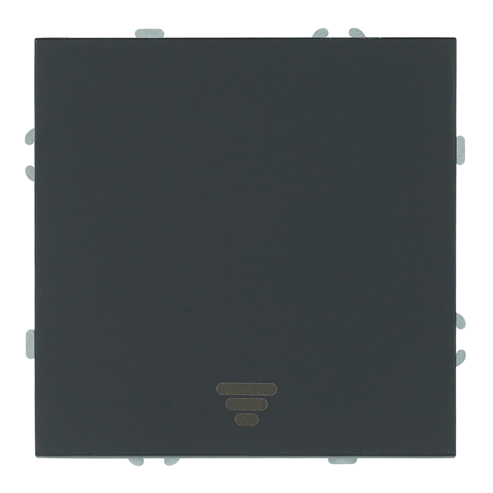 Выключатель 1-клавишный самовозвратный (механизм) 250В 10А серия Эмили RSW10-5112-05 черный уголь