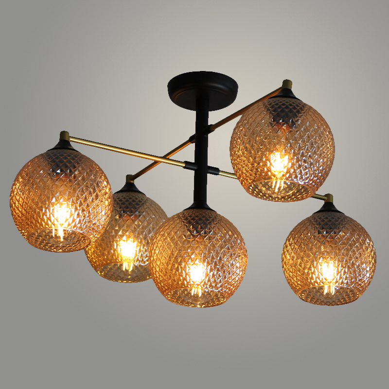 Люстра SYX22009/5 FGD золото 5х40 E27 d560 h380