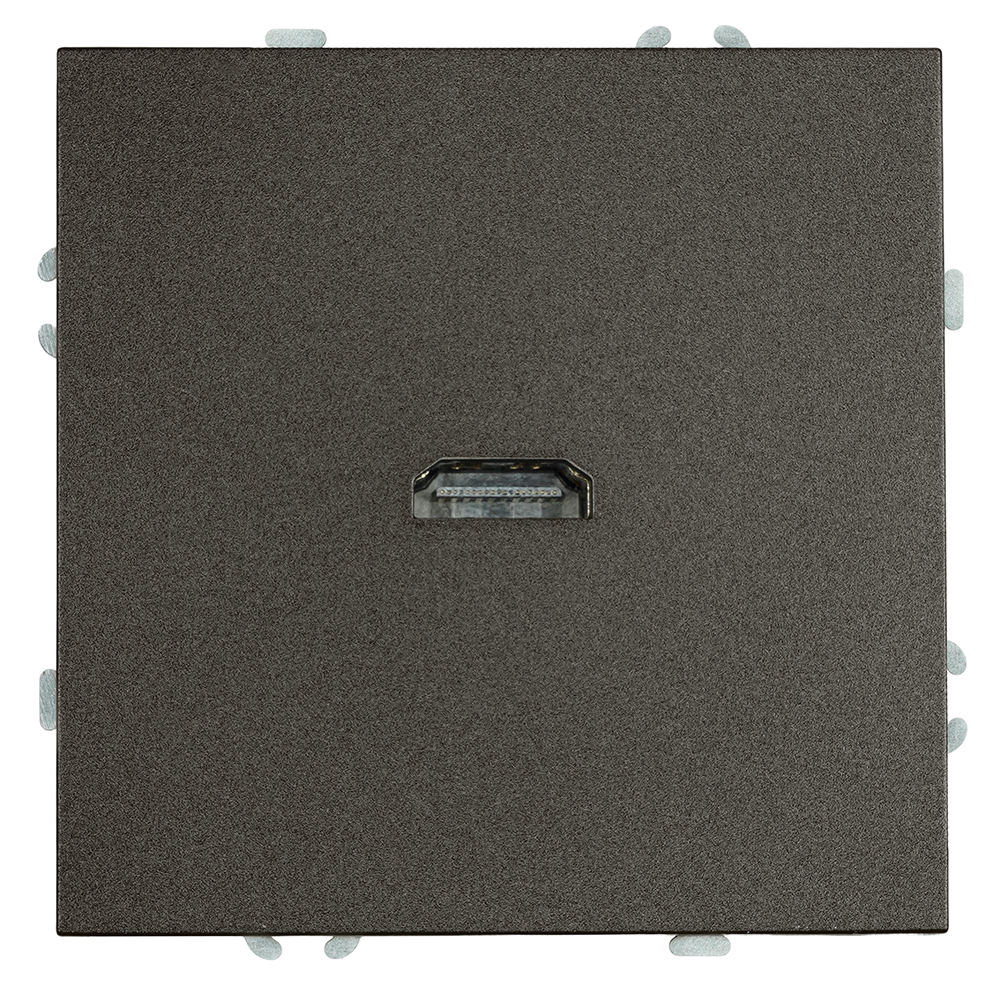 Розетка HDMI 2.0 Type A (механизм), серия Эмили, RST00-5118-09, антрацит, soft touch