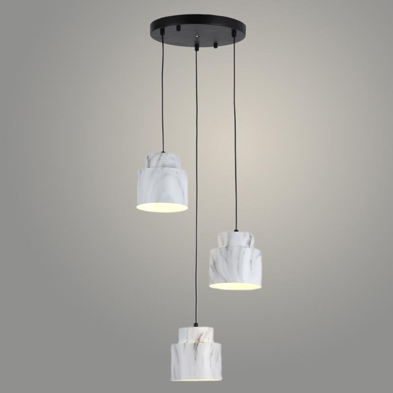 Подвес MDGD40611/3HQ BK+GREY+WT черный/серый/белый 3х60W E27 h1200, 24