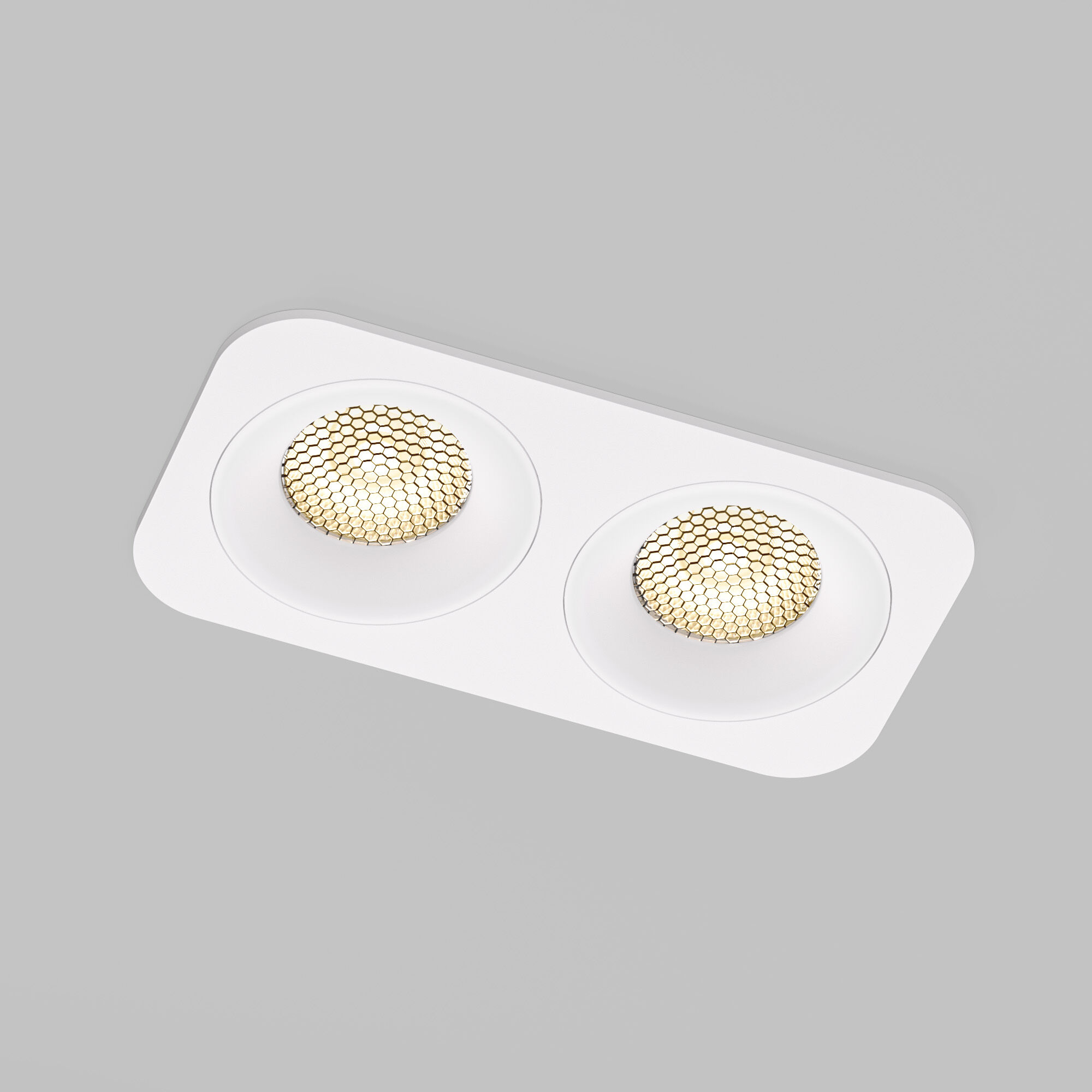 Светильник встраиваемый светодиодный IP44 15277/LED Tetro 20W 3000K белый IP44