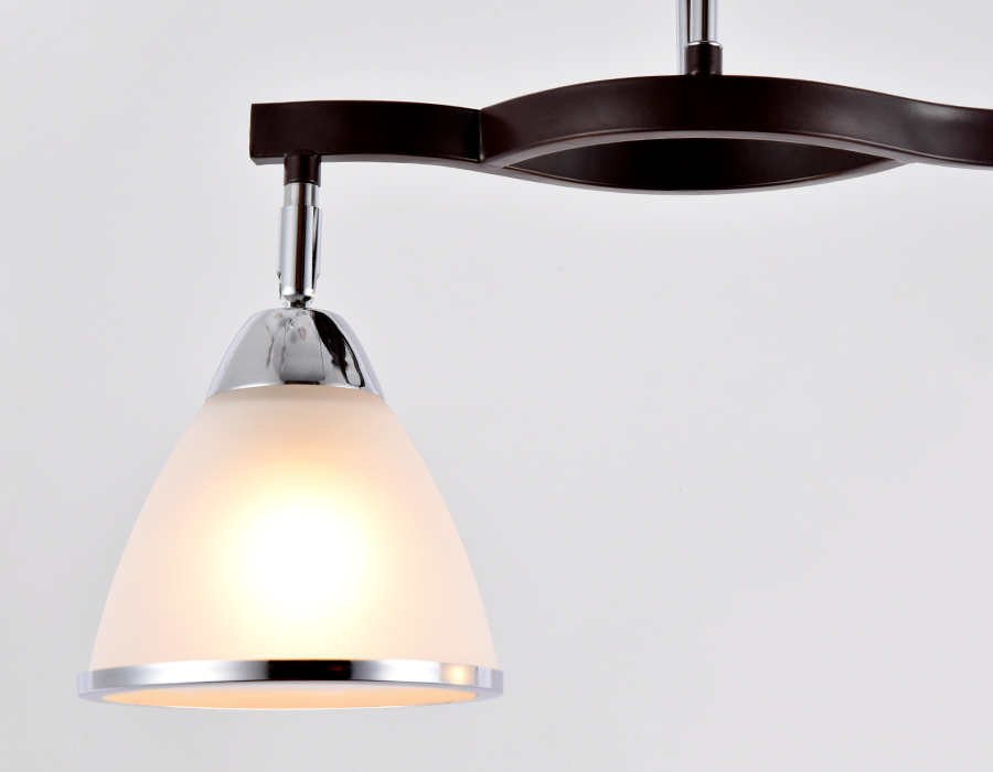 Люстра подвесная Ambrella TR3111/2 DCF/CH темный кофе/хром E27 max 40W 400*150*315