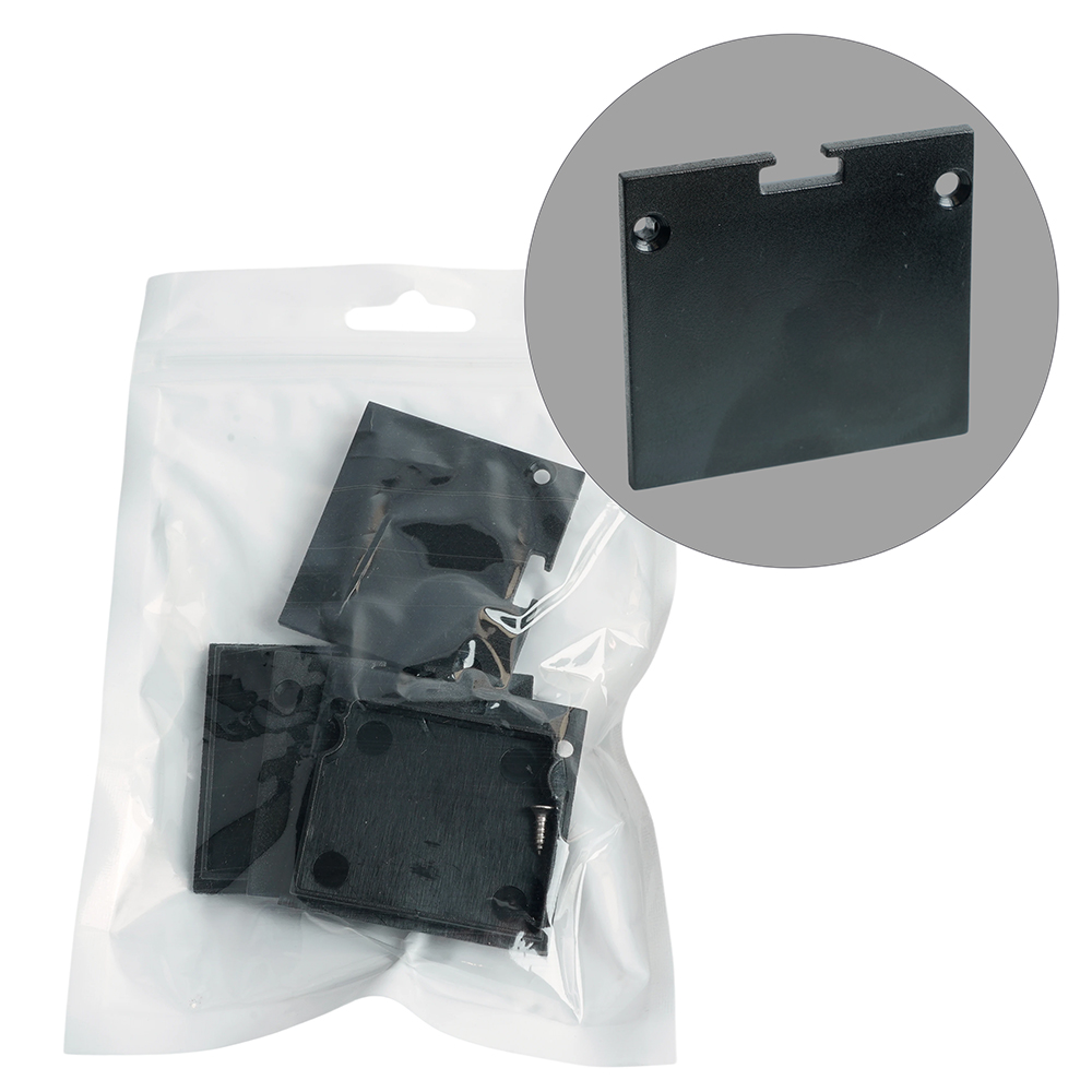 Заглушка черная без отверстия для профиля CAB268, LD237 (комплект 4шт) FERON