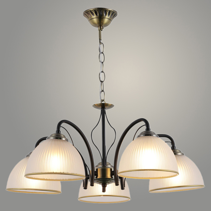 Люстра 06495/5 BK+AB черный/бронза 5х40W E27 d540 h500, GNV24