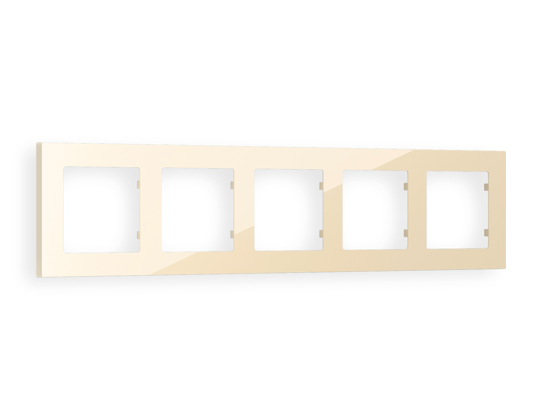 AF220305 Рамка ALFA Techno (Бежевый глянец) 5-ая
