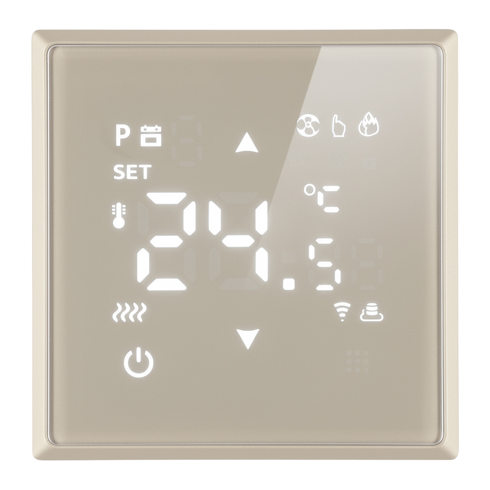 Терморегулятор Wi-Fi (механизм), 250В, 3500Вт, серия Эмили, RSW00-5119-08, кашемир, soft touch