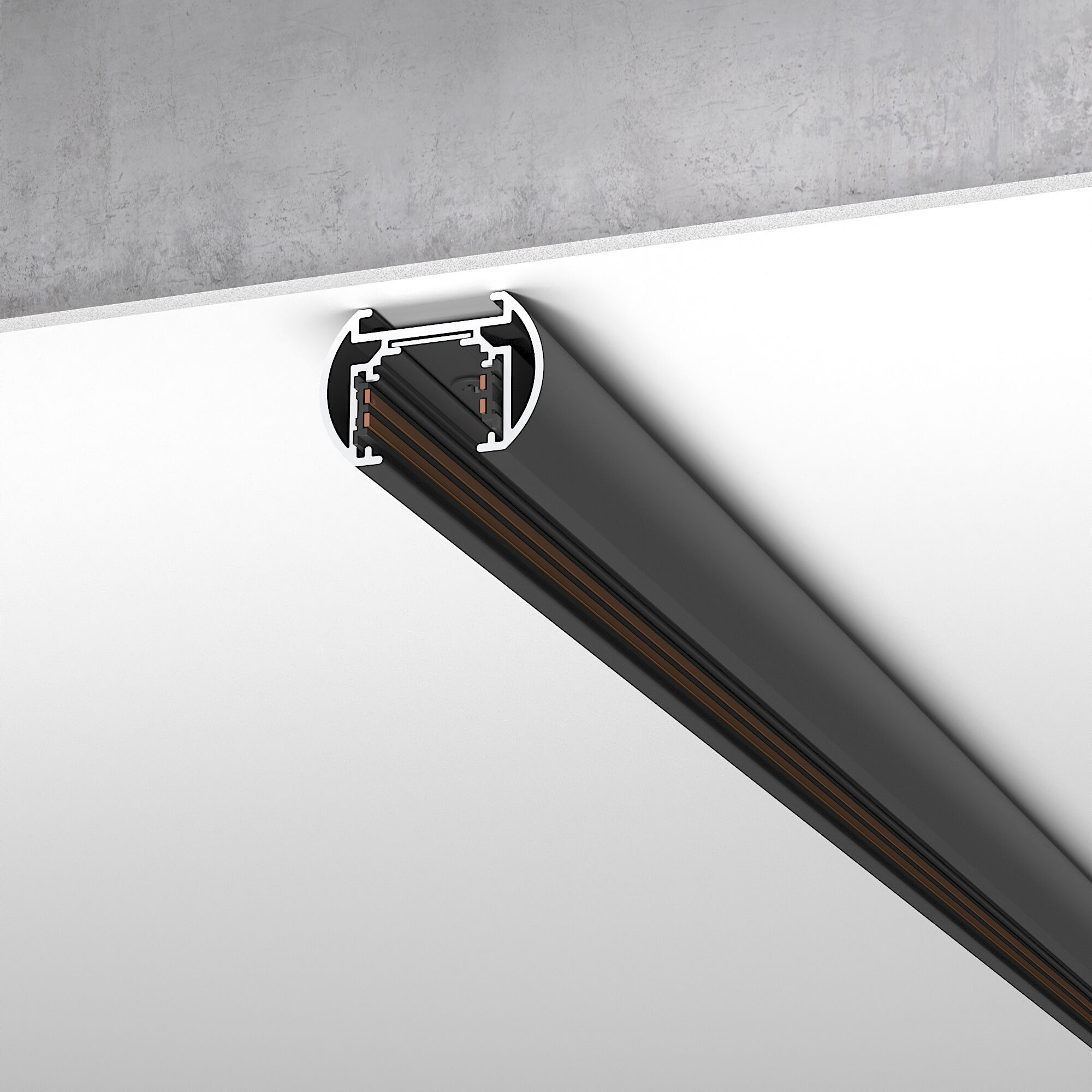 Slim Magnetic Шинопровод Round накладной (2м) 85133/00