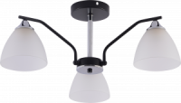 Люстра XA1697B/3 BK+CR черный/хром 3х60W E27 d570 h230, HN25