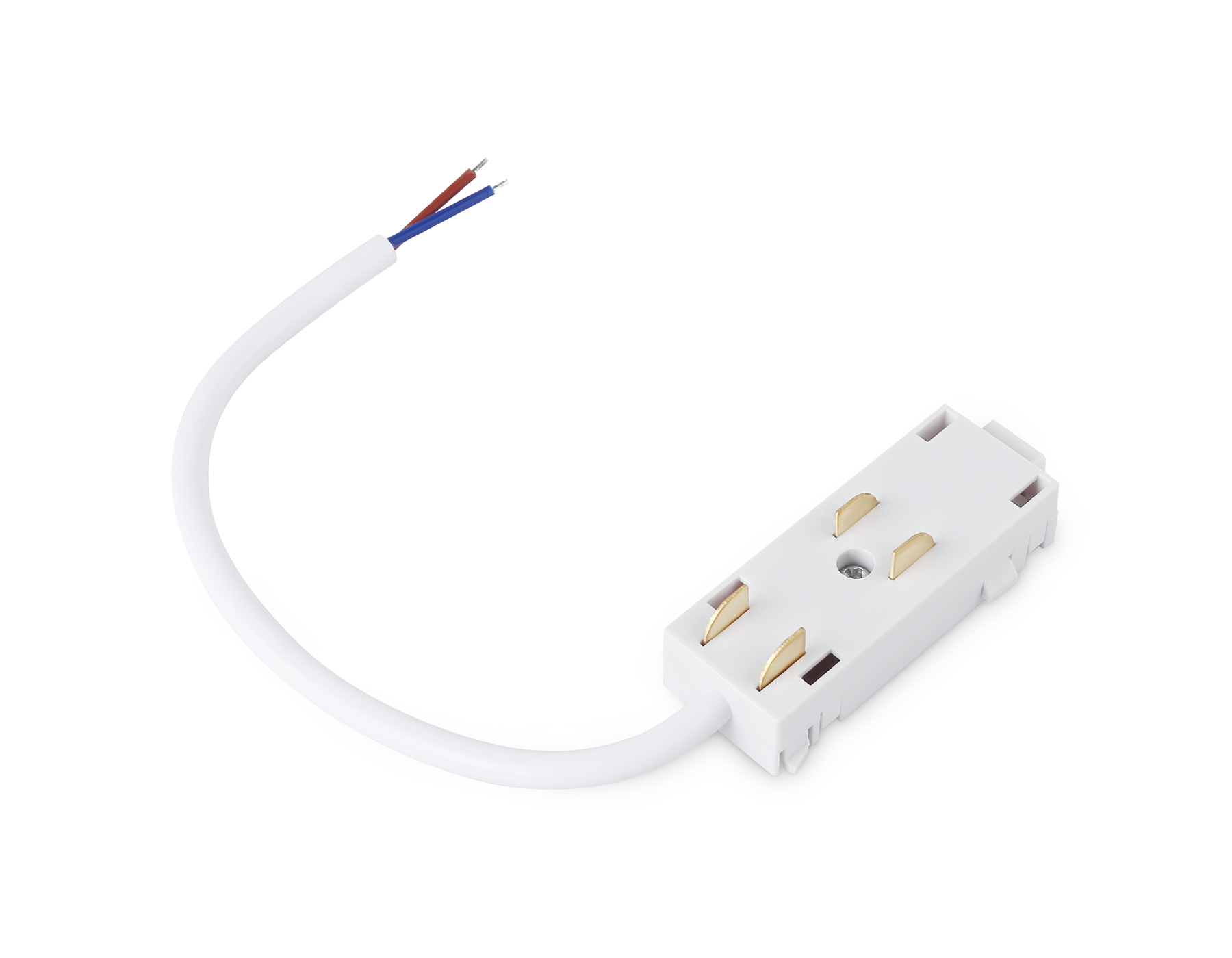 Ввод питания для шинопровода Magnetic 220V GL1101 WH белый IP20 200*28.5*18