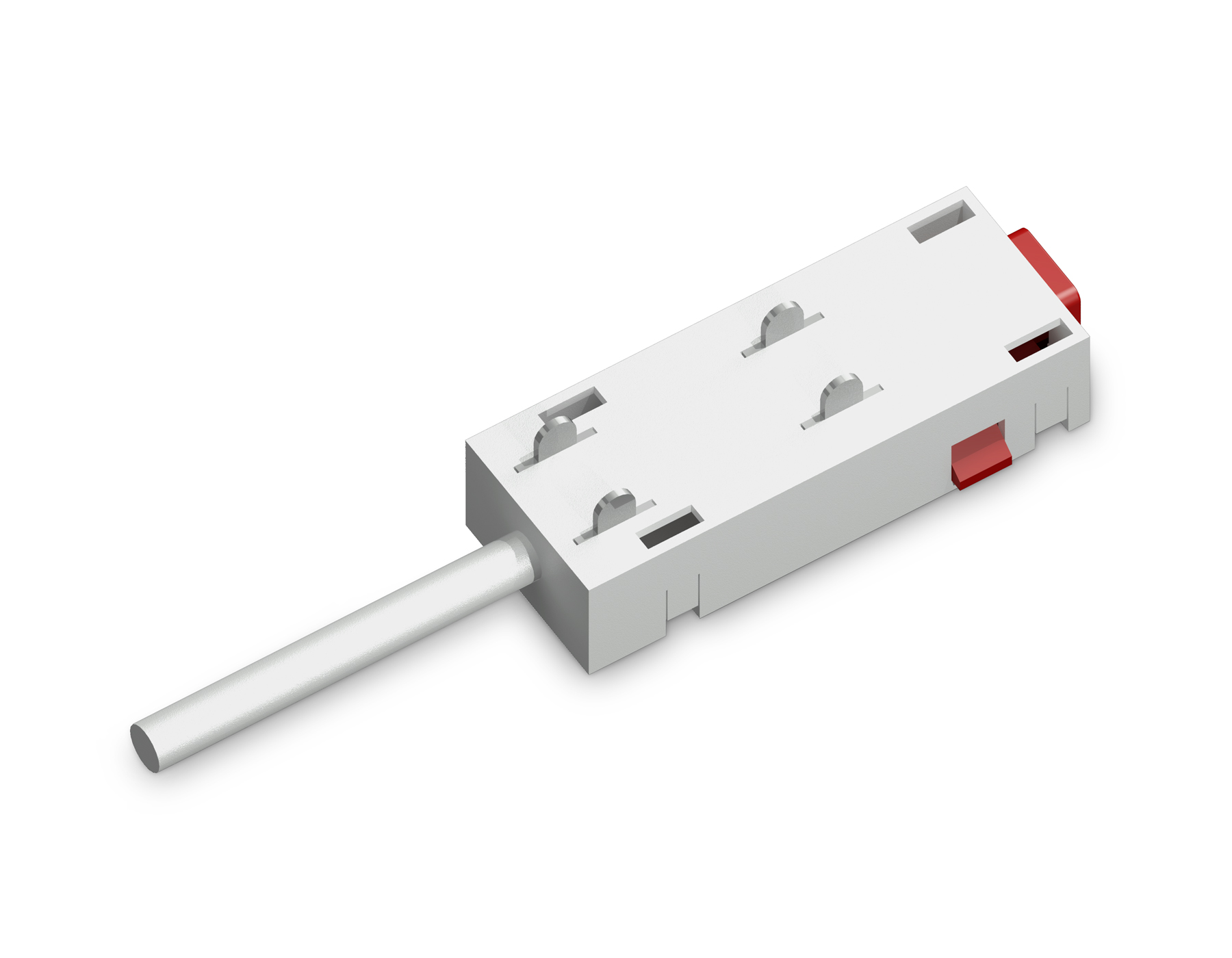 Ввод питания для шинопровода Magnetic 220V GL1101 WH белый IP20 200*28.5*18