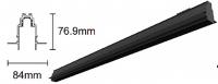Магнитный шинопровод ESTARES MAGNETO track M35-3000-black-DC48V накладной/подвесной 0,5 м 