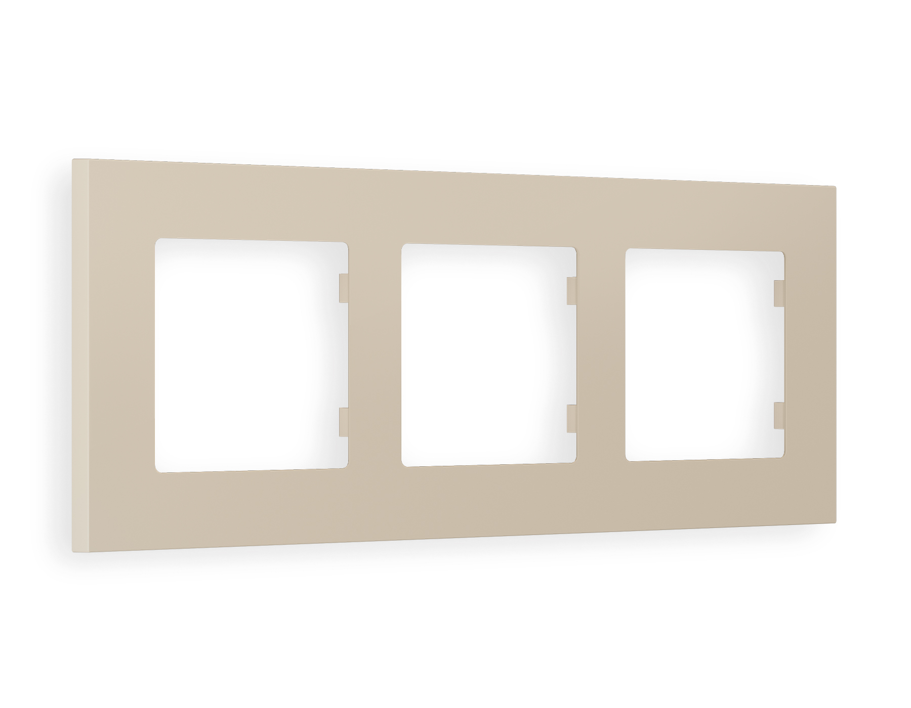 AF250363 Рамка ALFA Qubi (Серо-бежевый матовый) 3-ая