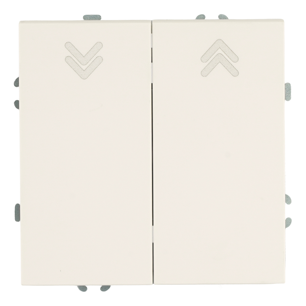 Выключатель 2-клавишный самовозвратный (механизм) 250В 10А серия Эмили RSW10-5113-01 белый фарфор