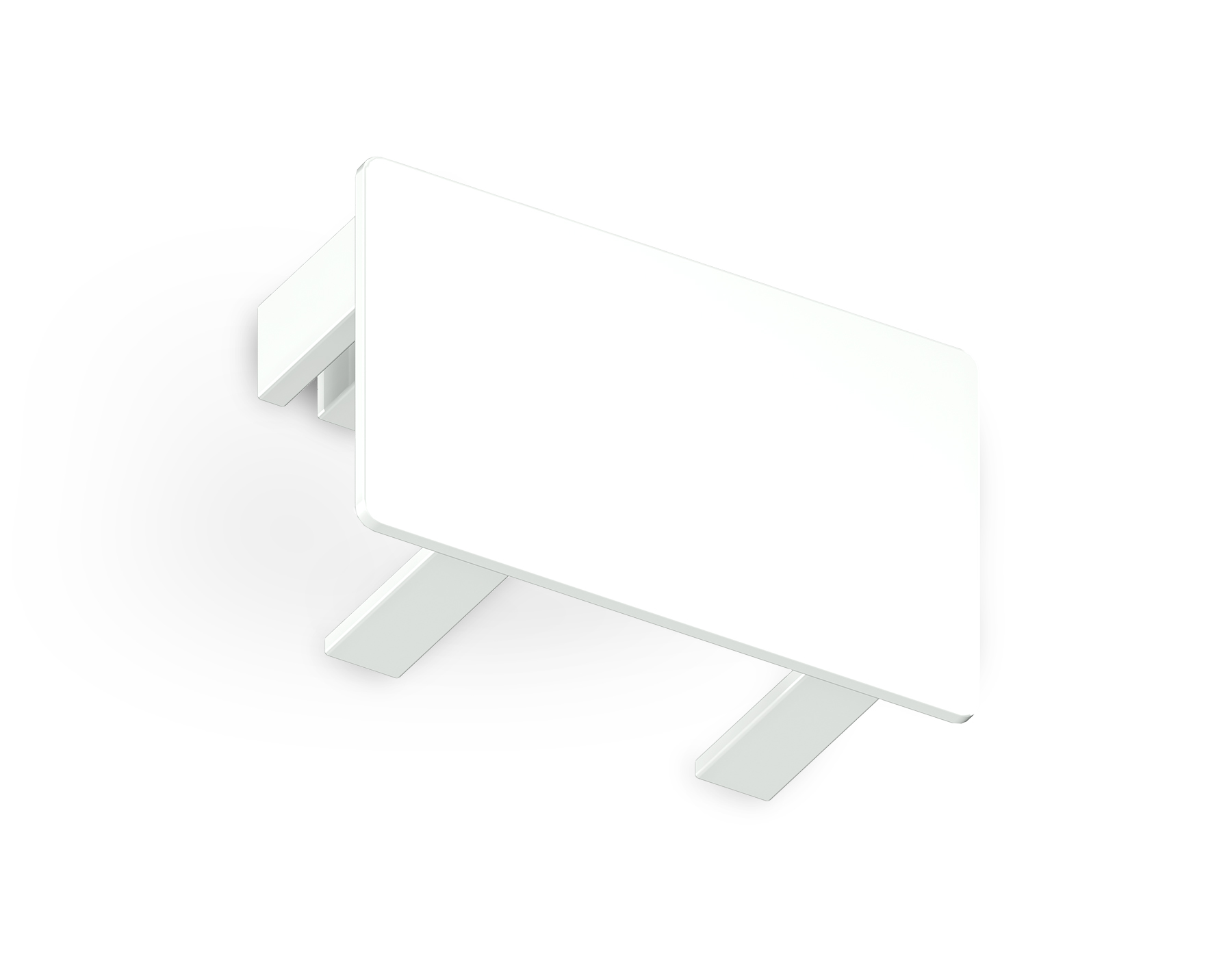 Заглушка для накладного шинопровода Standard 220V 32*20*15 (2шт.) GL7195 WH белый