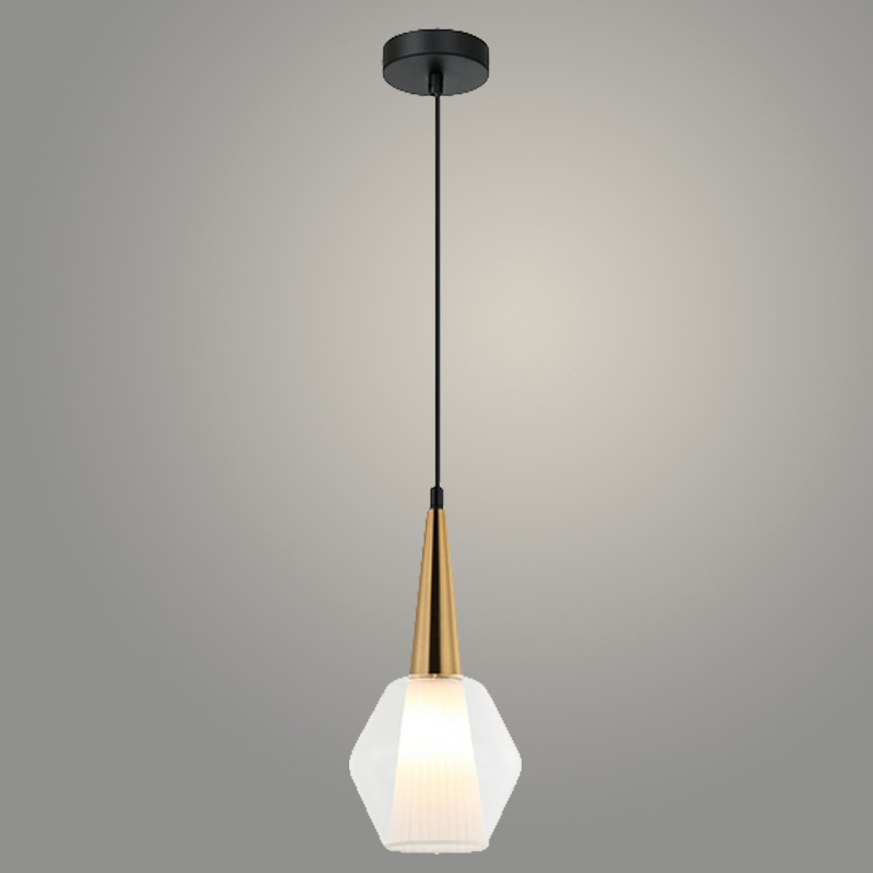 Подвес MDM4860/1HQ CL+W прозрачный/белый 1х60W E14 d150 h1150, XLD22