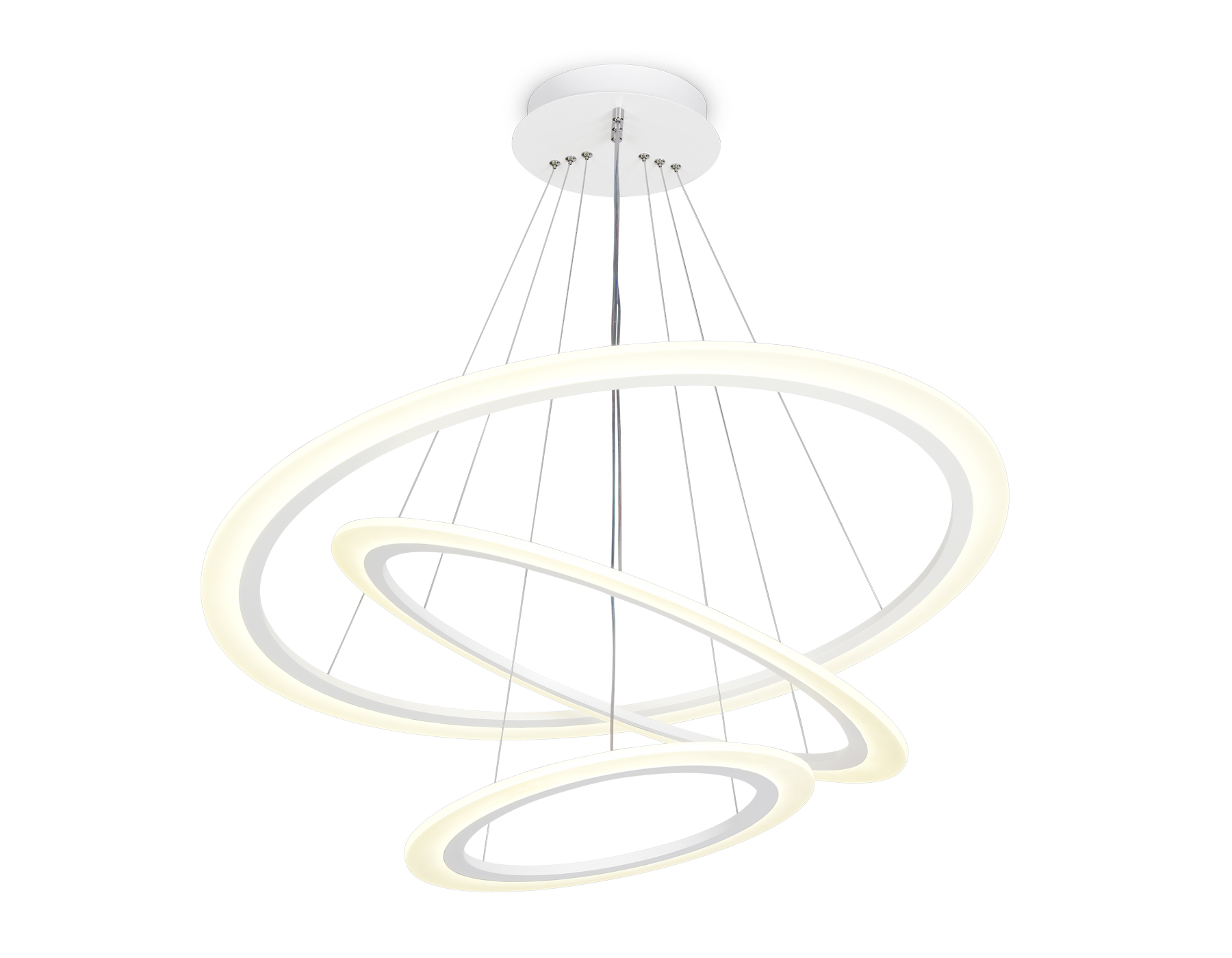 Светильник Ambrella FA4359/3 WH белый 145W 3000K/4200K/6400K D800*800 (ПДУ РАДИО 2.4G)