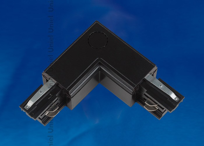 Соединитель UNIEL UBX-A21 BLACK 1 POLYBAG. для шинопроводов L-образ внешний. Трехфазный. Цвет-черный