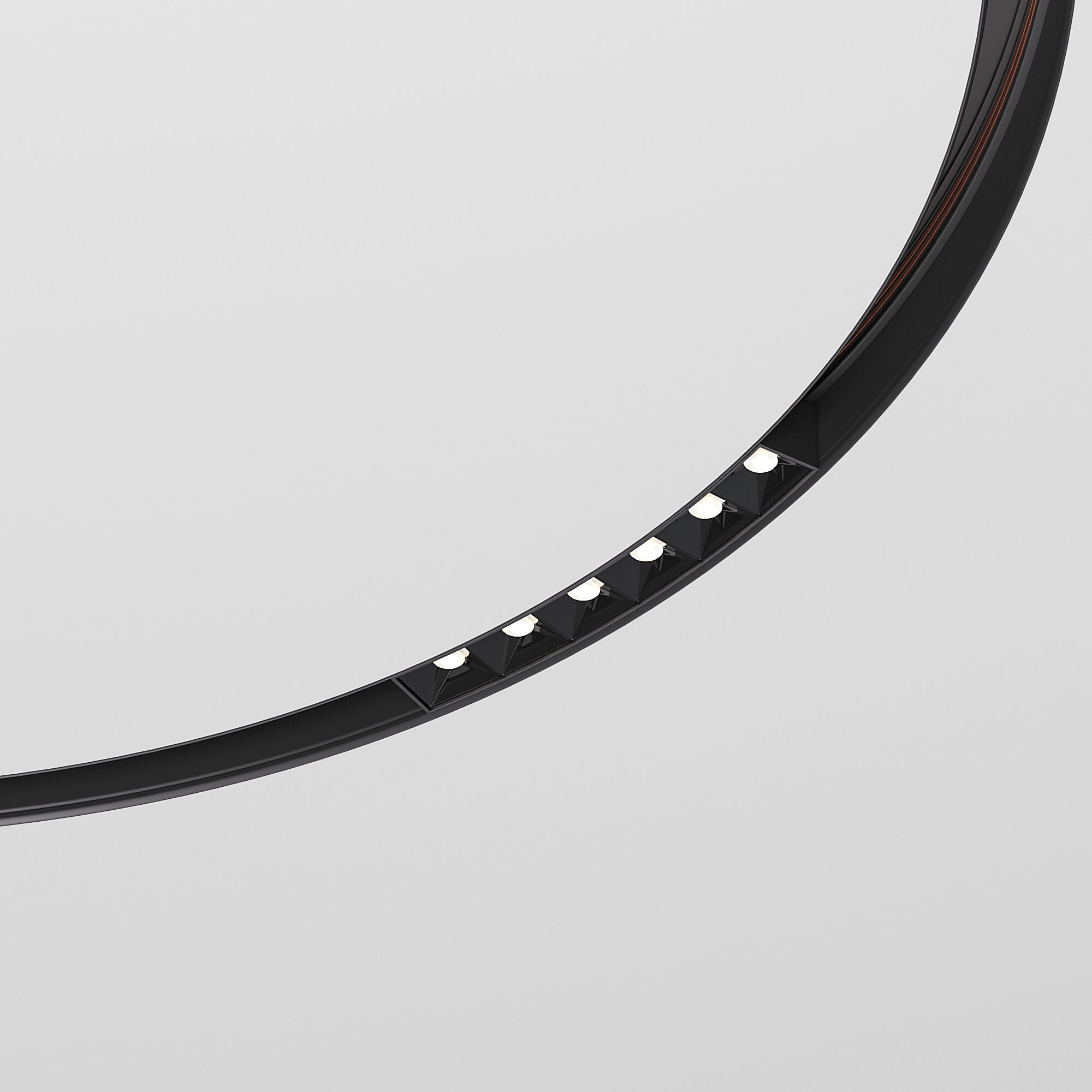 Slim Magnetic Трековый светильник для радиусного шинопровода 6W 4200K Intenso чёрный Ø 800мм 85183/0