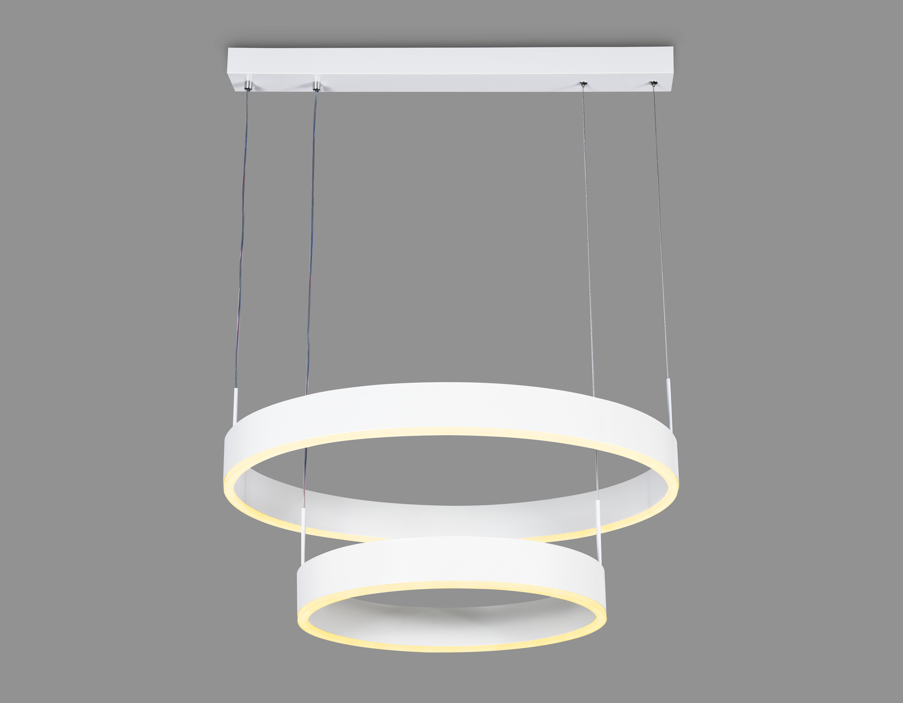 Светильник Ambrella FA6611/2 WH белый 85W D400/600*730 (ПДУ РАДИО 2.4G)