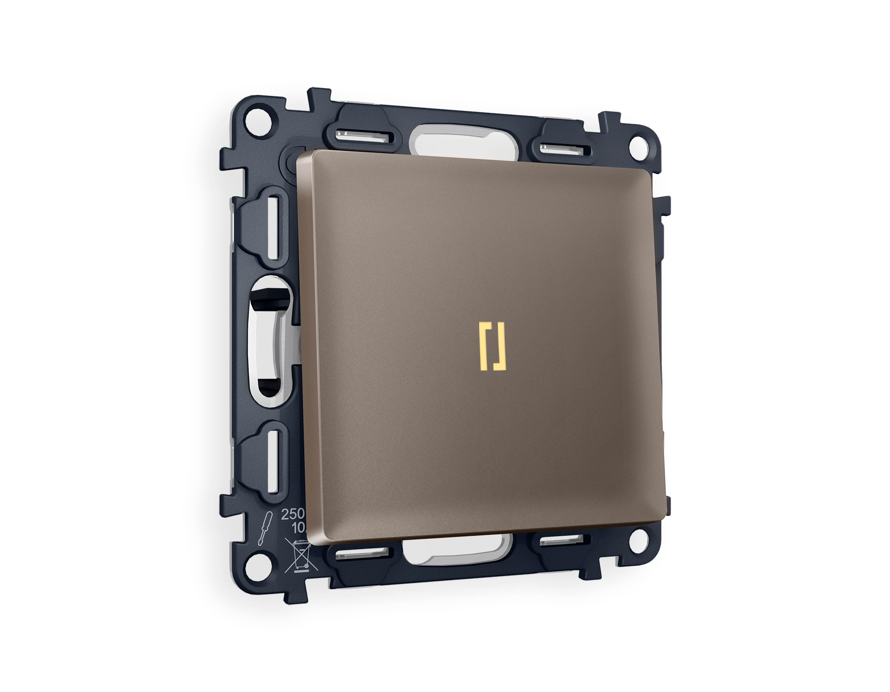 MA632030 Комплект механизма 1-кл прох.выкл с подс3200K ALFA Тем/бронз матов QUANT(AP6320,VM105,G22Y)