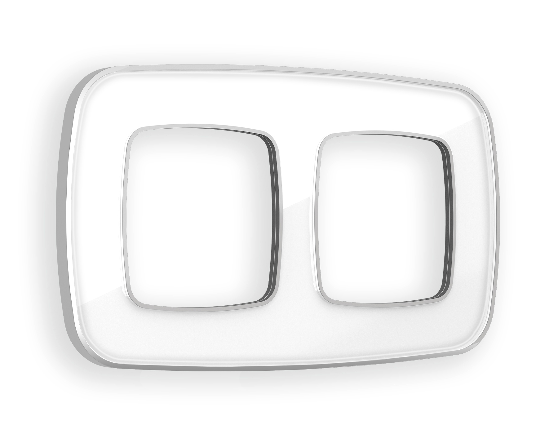 OF640132 Рамка OMEGA Coint (Белый Стекло органическое/Серебро) 2-ая