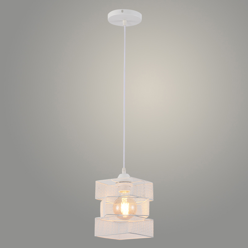 Подвес XA3214/1HQ WH белый 1х60W Е27 d200 h1000, HN23
