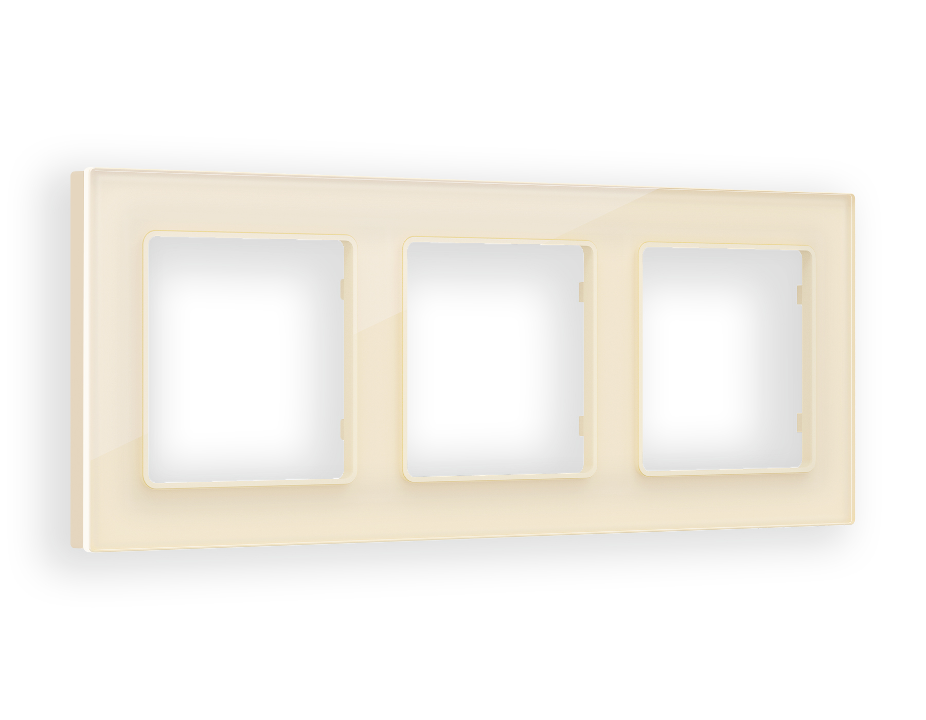 AF330303 Рамка ALFA Platos (Бежевый Стекло органическое) 3-ая