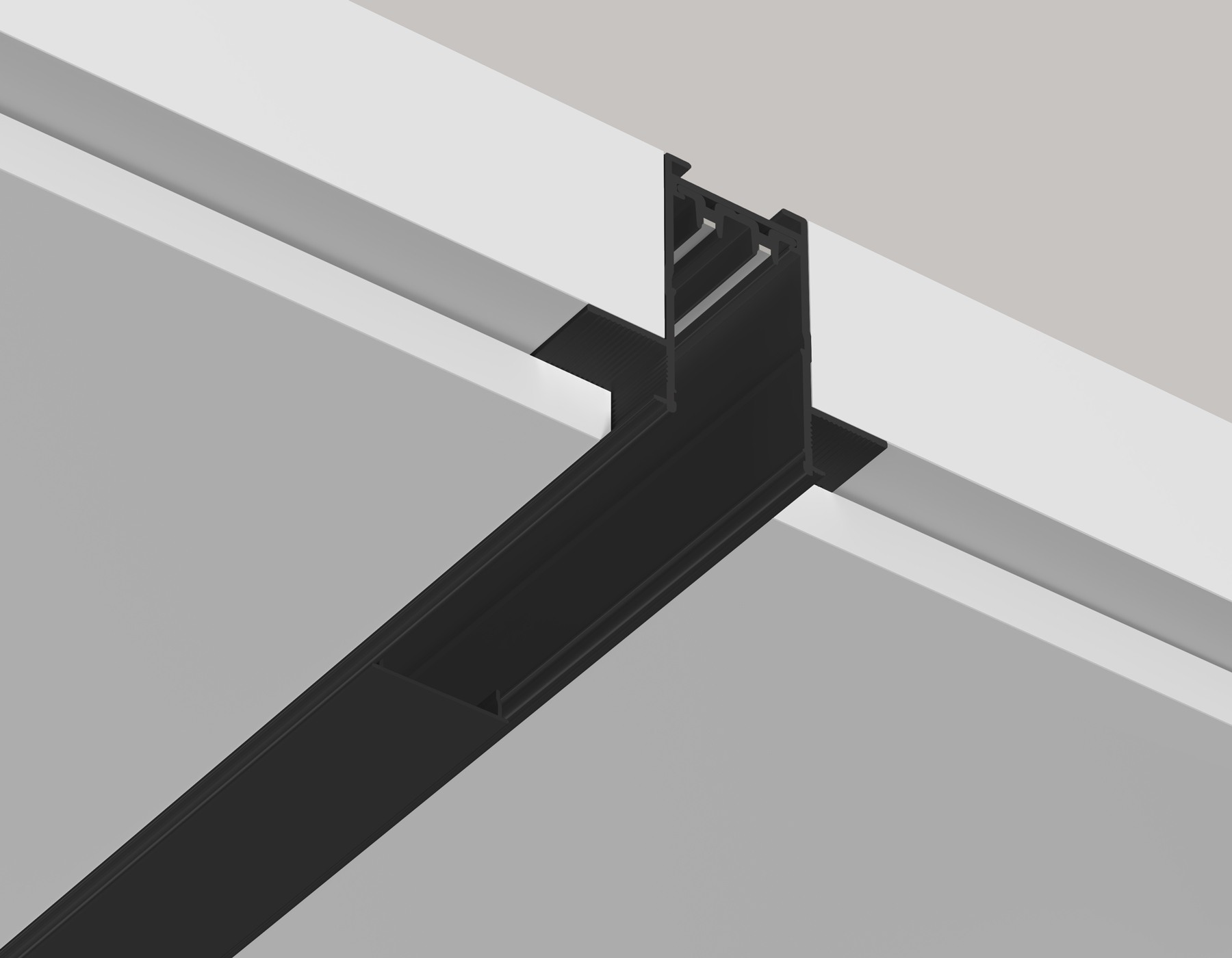 Шинопровод встраиваемый под ГКЛ 12,6мм Magnetic 220V GL1012 BK черный IP20 3000*62.5*56