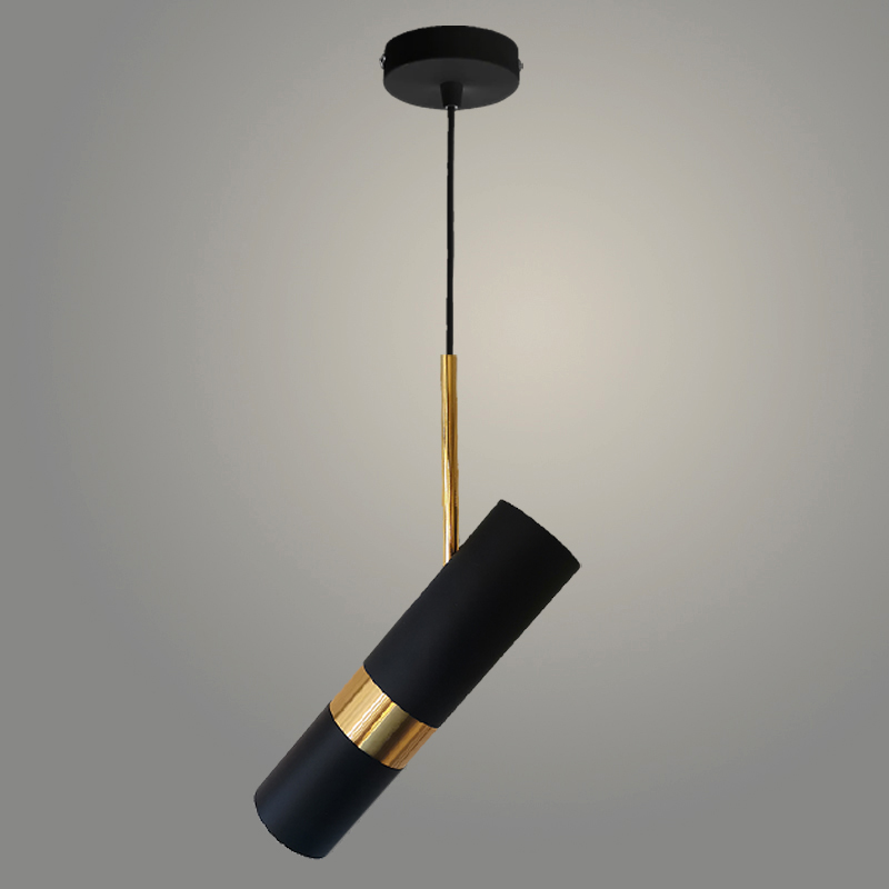 Подвес YZ60220-HJ BK+GD черный/золото 1х50W GU10 d60 h1000, YIZ22