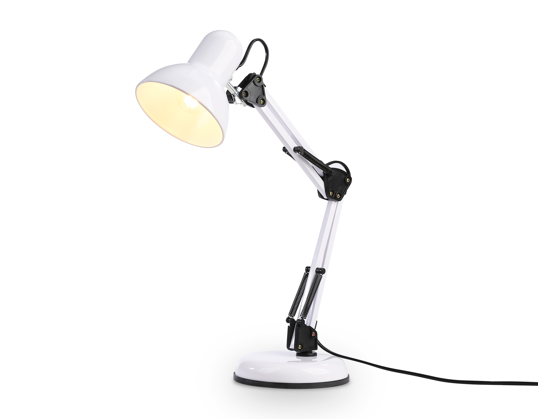 Светильник настольный AMBRELLA DE7713 WH белый E27 max 40W
