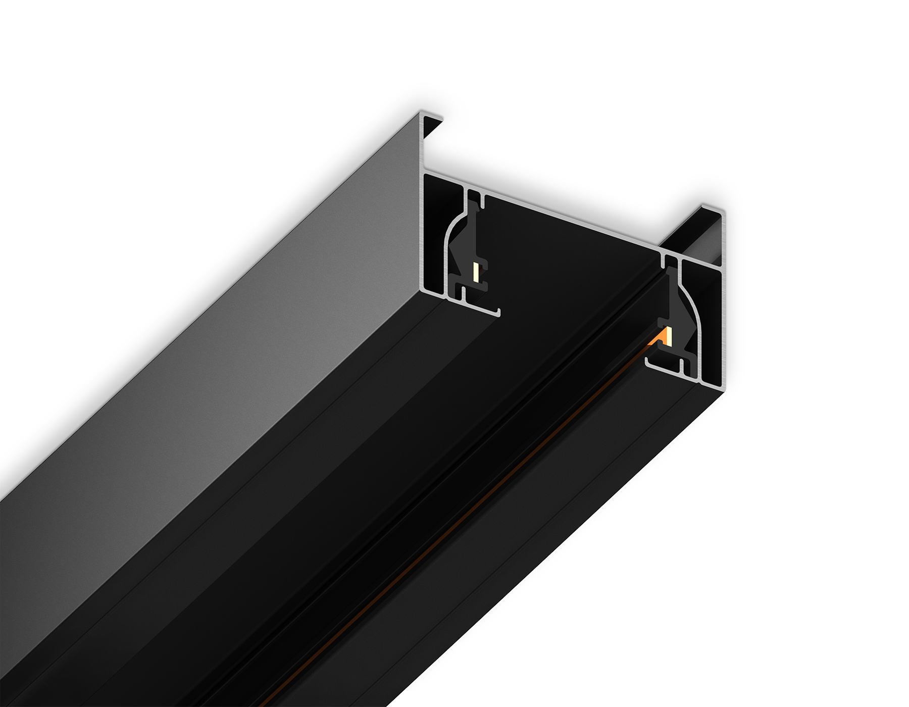 Шинопровод накладной однофазный Standard 220V 2m GL7104 BK черный IP20 220V 2000*32.5*19.8