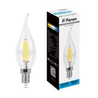 Лампа светодиодная FERON LB-74 9W 230V E14 6400K прозрачная