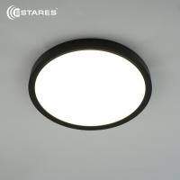 Cветодиодный светильник ROUND 28W R-300x25-BLACK/WHITE-220-IP44, 4000K