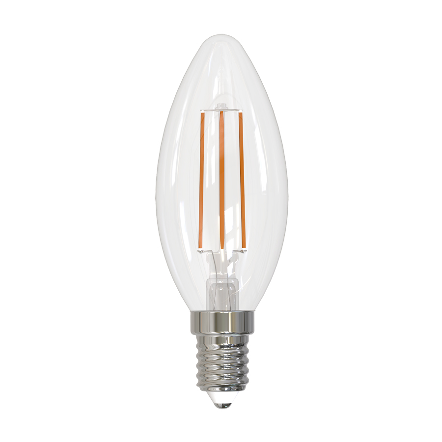 Лампа светодиодная UNIEL LED-C35-5,5W/4000K/E14/CL/SLF