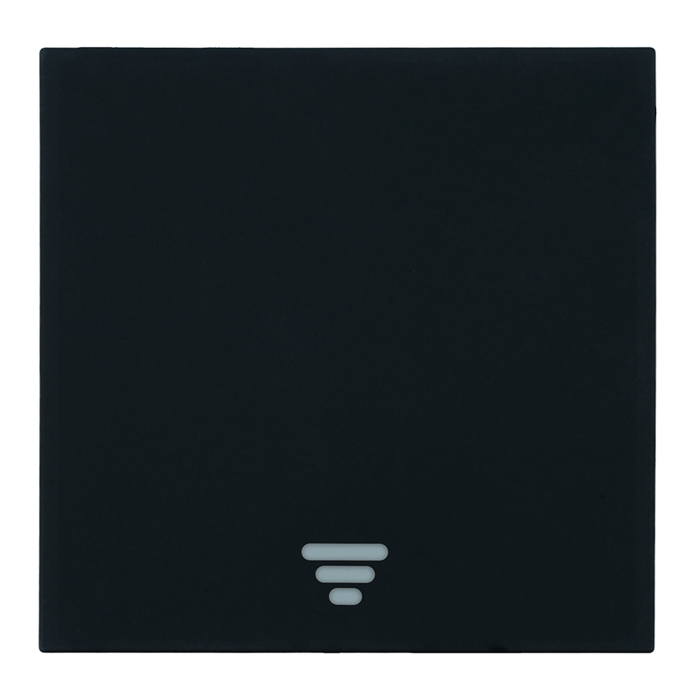 Выключатель 1-клавишный самовозвратный (механизм), 250В, 10А, серия Мия, RSW10-3112-05 черный бархат