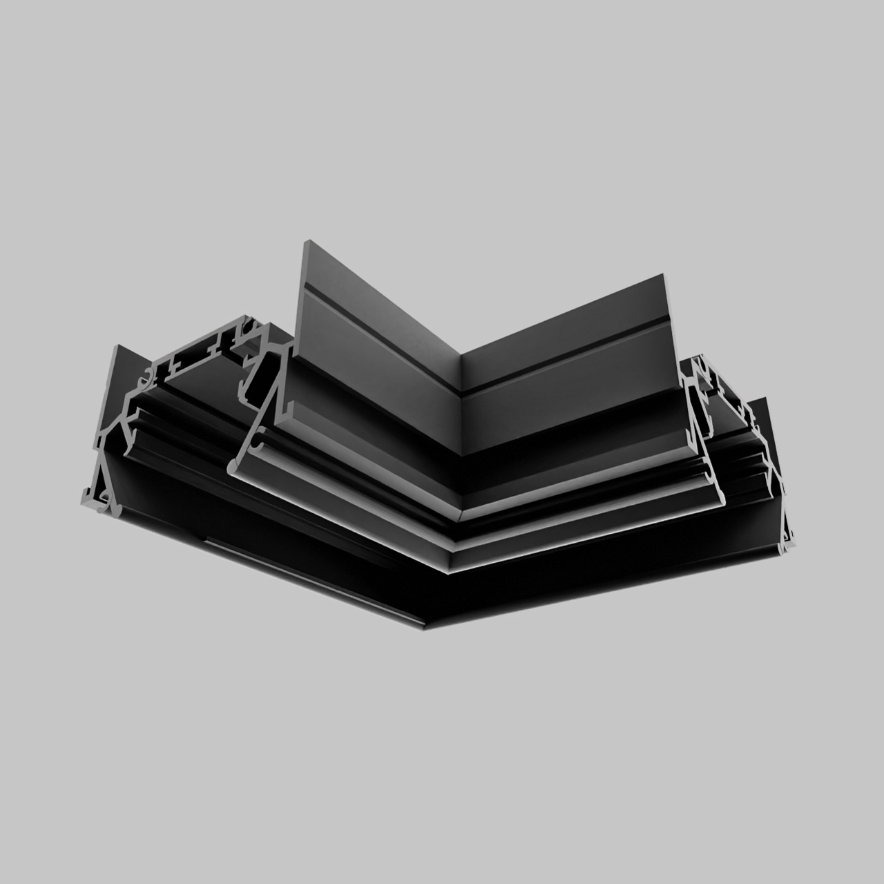 L - соединитель для IL.0007.7001, IL.0007.7002, Черный IL.0007.7101-BK