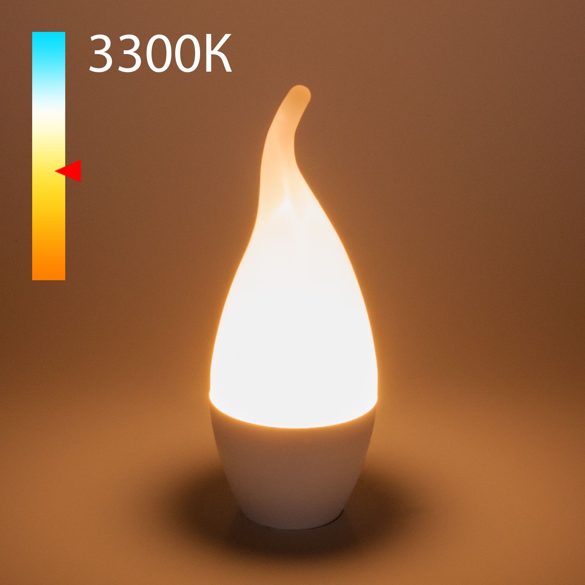 Светодиодная лампа Свеча на ветру 6W 3300K E14 BLE1434