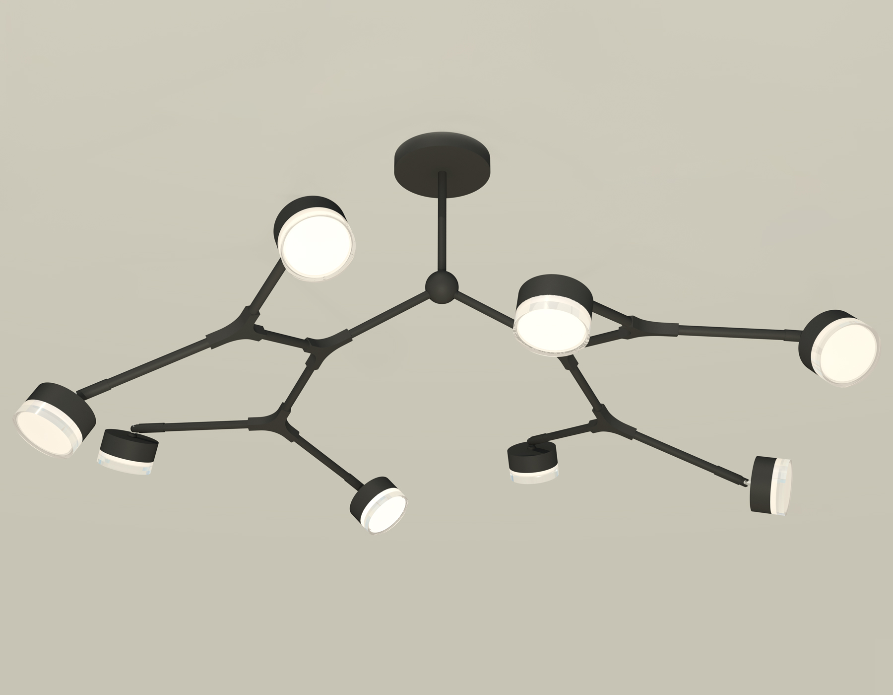 XB9060250/8 SBK/FR/CL черный песок/белый матовый/прозрачный GX53 (C9060, N8399)