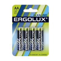 Батарейка Ergolux LR6 Alkalin BL-4, 1.5В (4/40/720)