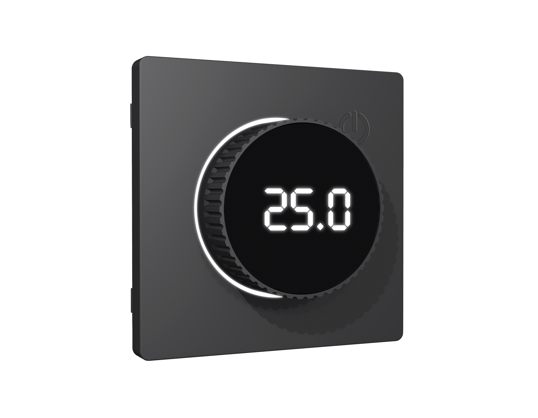 AP9058 Лицевая панель ALFA (Графит мягкое касание) для терморегулятора теплого пола с цифровым диспл