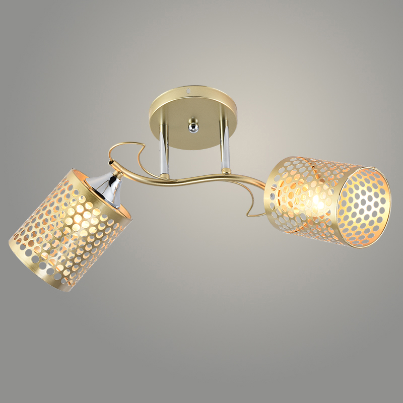 Люстра XA1322B/2 MATT GOLD+CR золото/хром 2х60W E27 d480 h250, HN24
