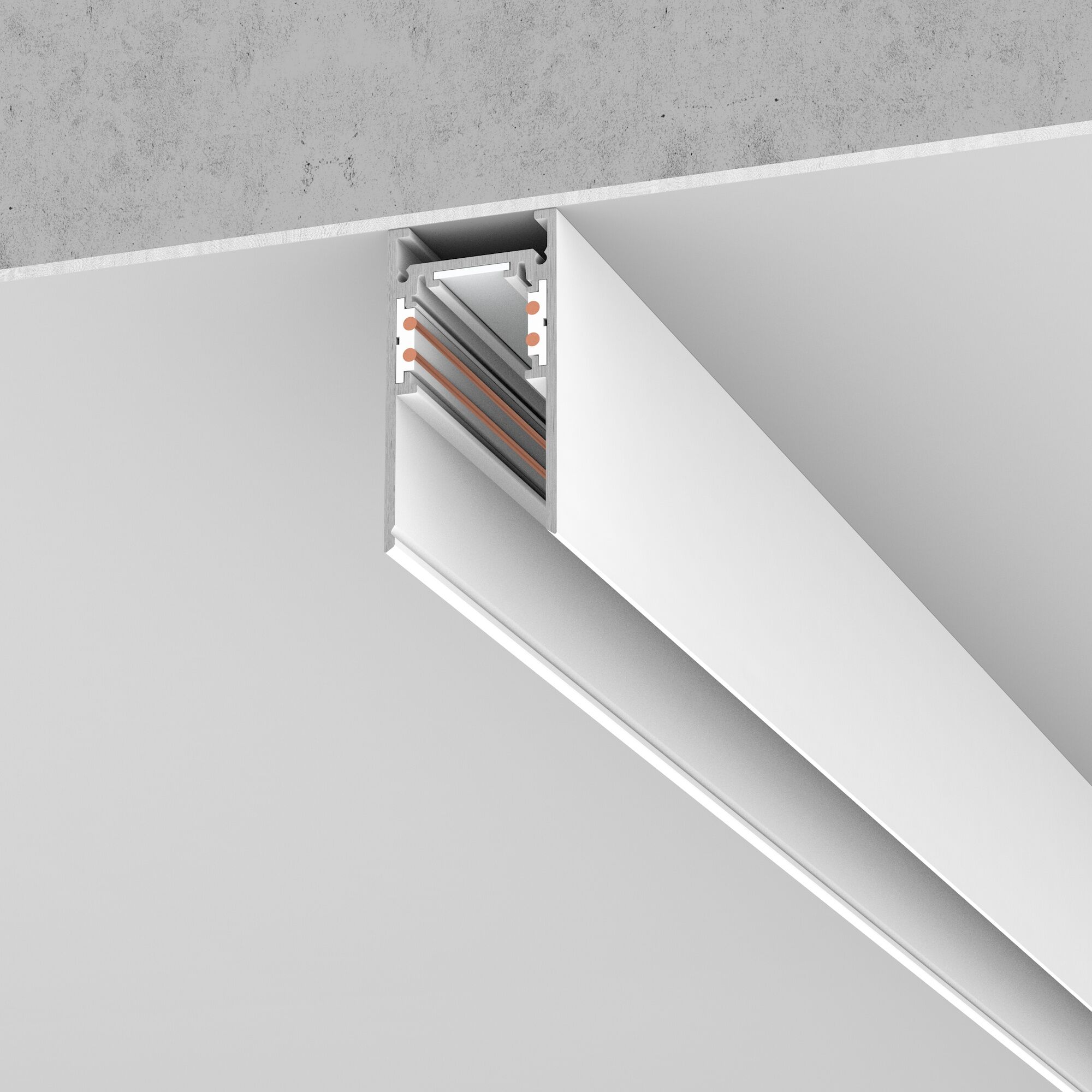 Slim Magnetic Шинопровод накладной (белый) (2 м) 85084/00